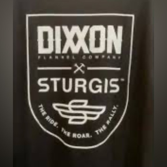 Dixxon Flannel Co X Sturgis ride roar rally badge black tshirt - Picture 1 of 3